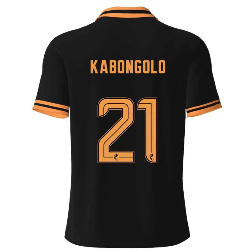 Danxen Men Brooklyn Kabongolo #21 Black Yellow Away Jersey 2025/26 T-Shirt