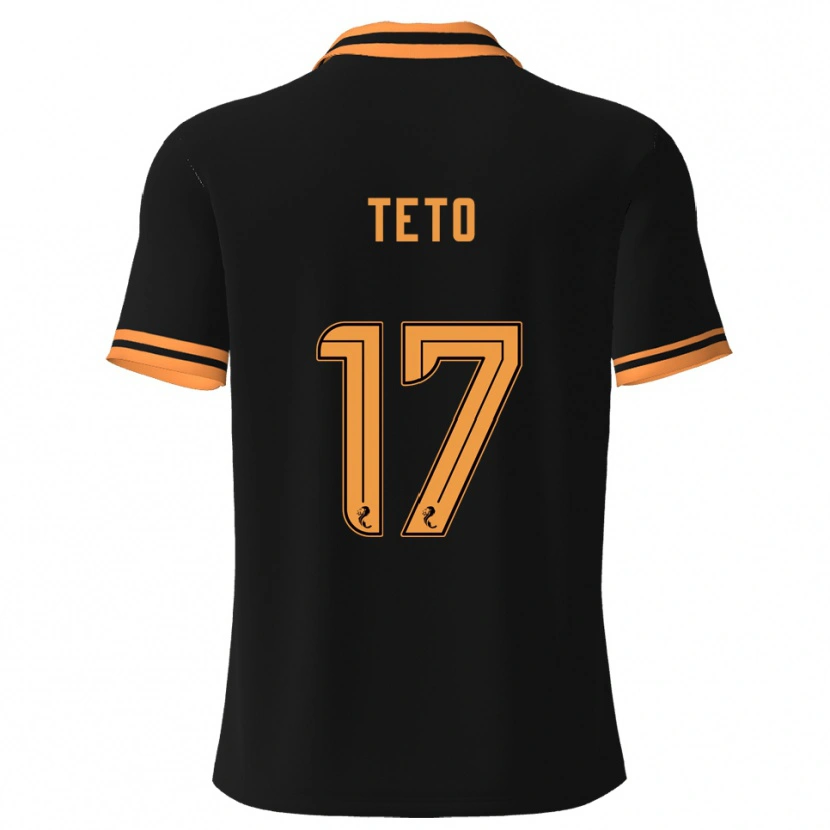 Danxen Men Aphelele Teto #17 Black Yellow Away Jersey 2025/26 T-Shirt
