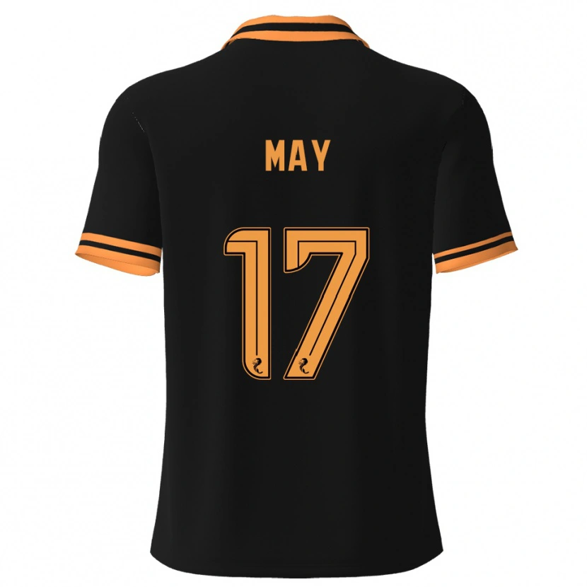 Danxen Men Stevie May #17 Black Yellow Away Jersey 2025/26 T-Shirt