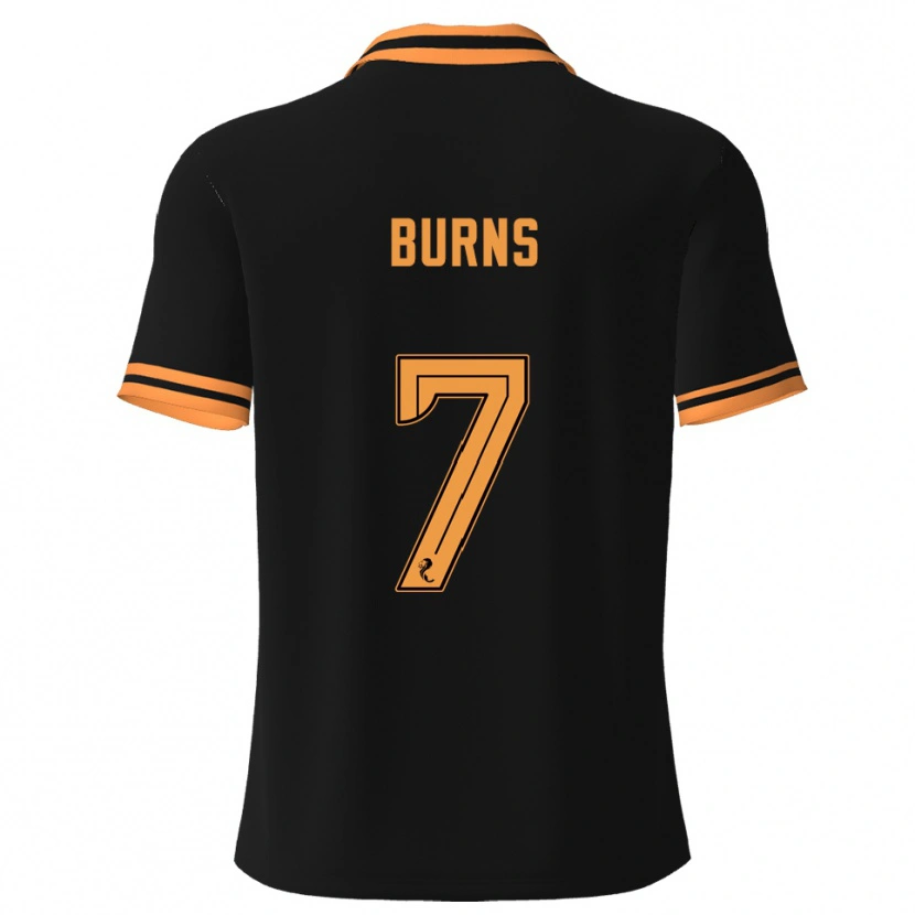Danxen Men Erin Burns #7 Black Yellow Away Jersey 2025/26 T-Shirt