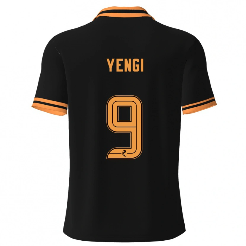 Danxen Men Tete Yengi #9 Black Yellow Away Jersey 2025/26 T-Shirt