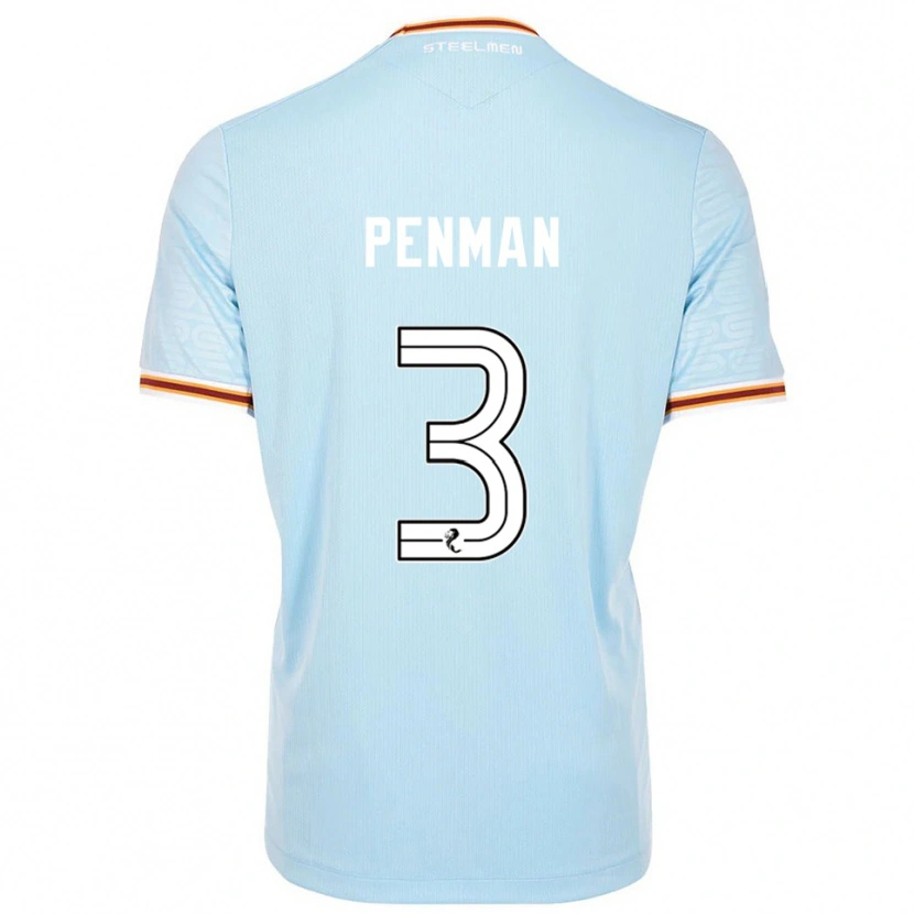 Danxen Men Jenna Penman #3 Sky Blue Away Jersey 2025/26 T-Shirt