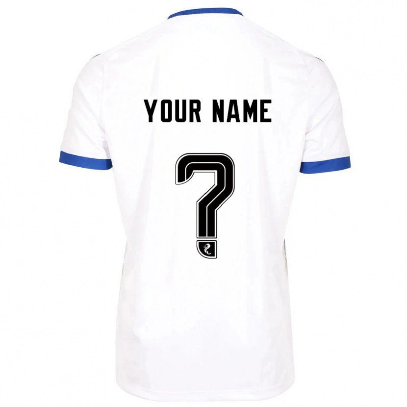 Danxen Men Your Name #0 White Blue Away Jersey 2025/26 T-Shirt