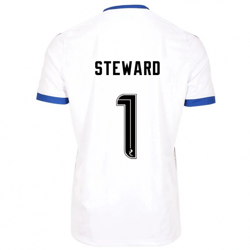 Danxen Men Toby Steward #1 White Blue Away Jersey 2025/26 T-Shirt
