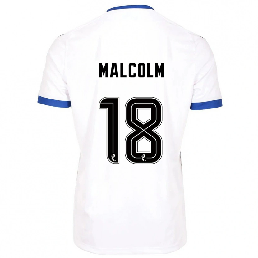 Danxen Men Jodie Malcolm #18 White Blue Away Jersey 2025/26 T-Shirt