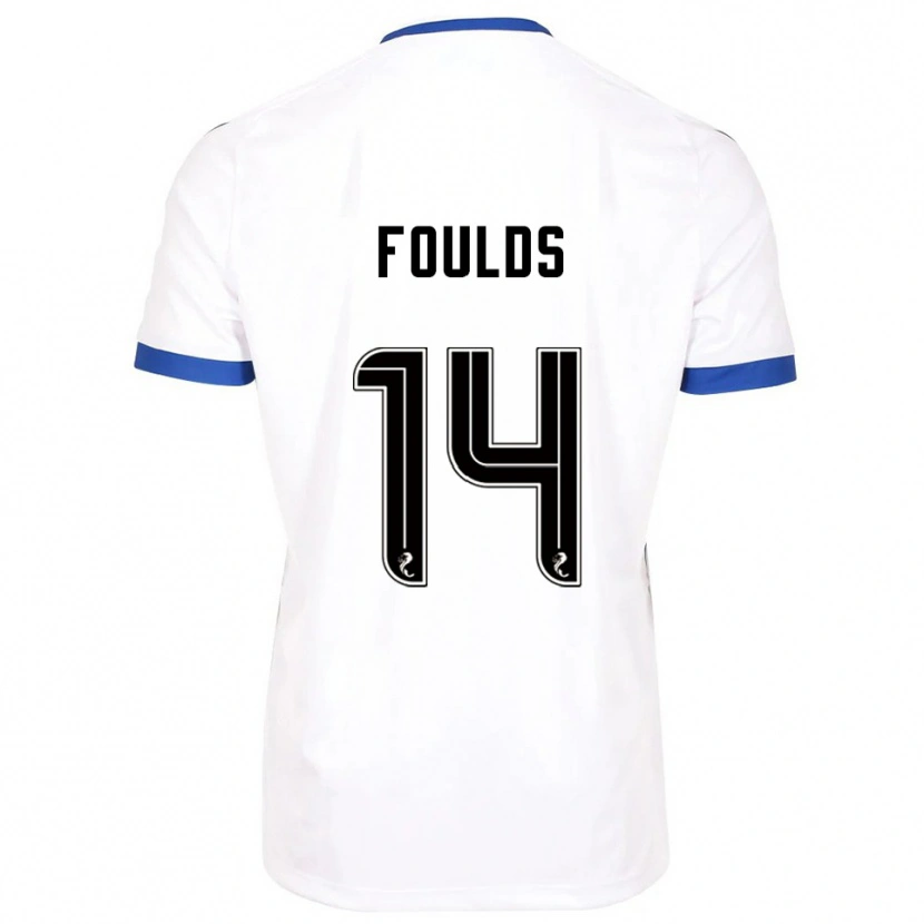 Danxen Men Matty Foulds #14 White Blue Away Jersey 2025/26 T-Shirt