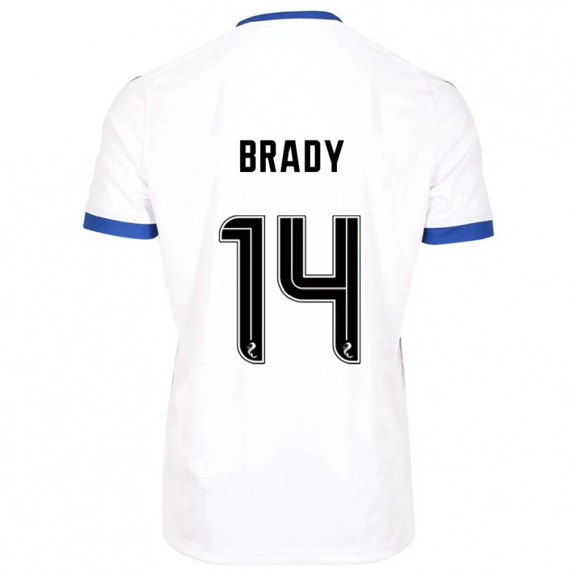Danxen Men Scarlett Brady #14 White Blue Away Jersey 2025/26 T-Shirt