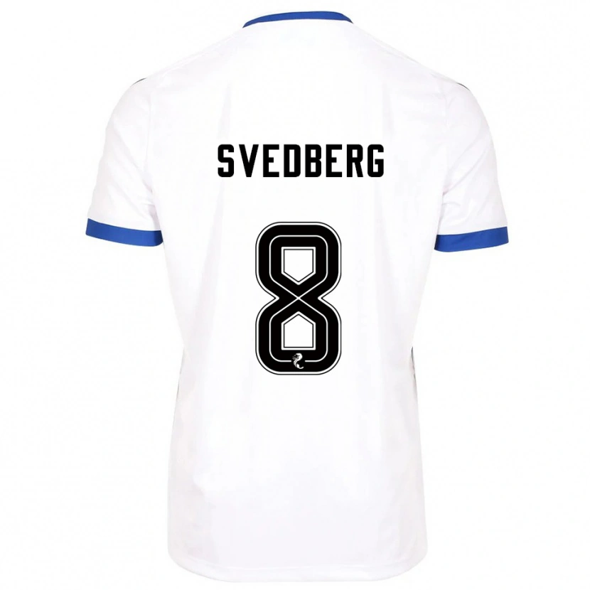 Danxen Men Jonathan Svedberg #8 White Blue Away Jersey 2025/26 T-Shirt