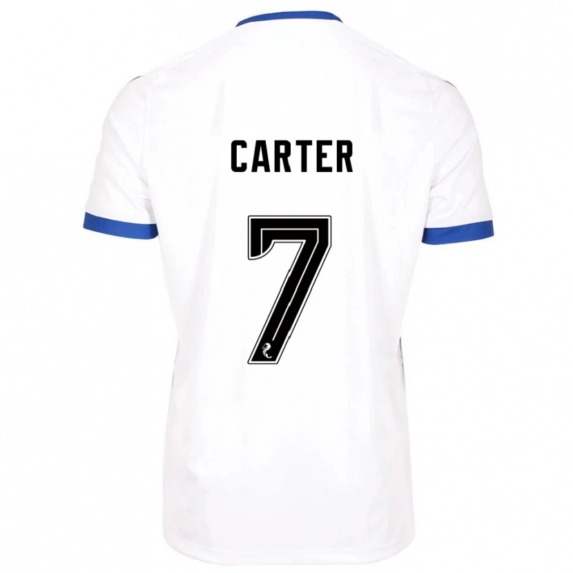 Danxen Men Nicole Carter #7 White Blue Away Jersey 2025/26 T-Shirt