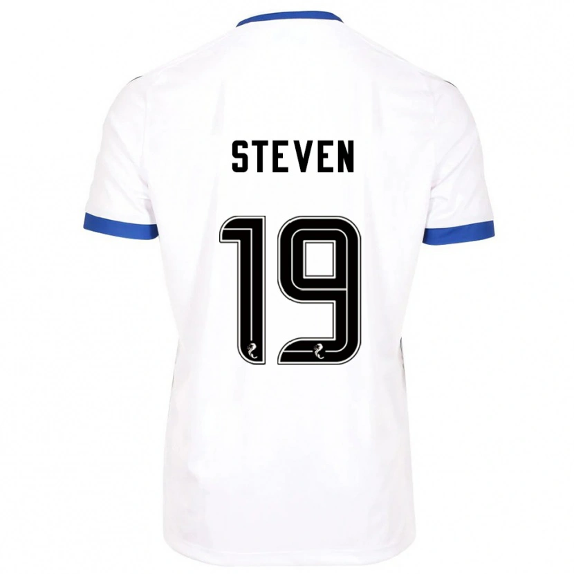 Danxen Men Taylor Steven #19 White Blue Away Jersey 2025/26 T-Shirt