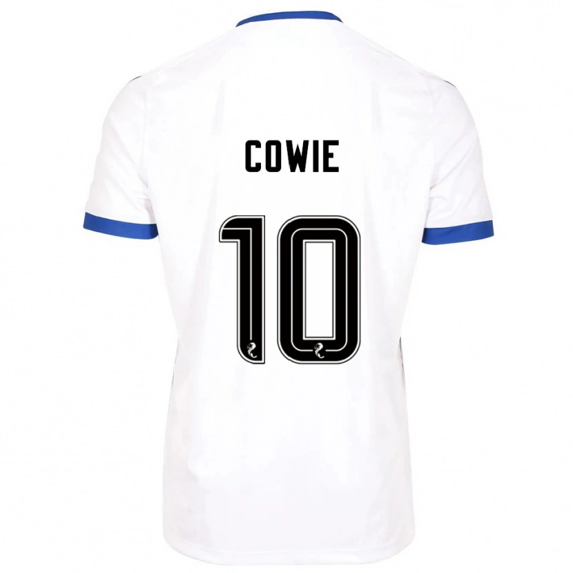 Danxen Men Ellie-May Cowie #10 White Blue Away Jersey 2025/26 T-Shirt