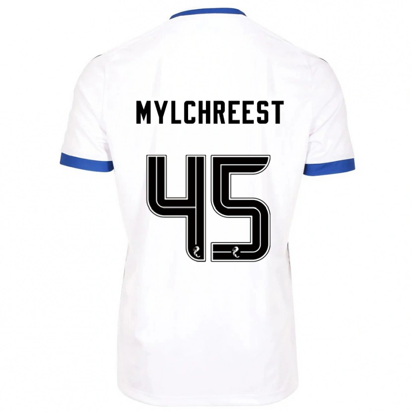Danxen Men Jackson Mylchreest #45 White Blue Away Jersey 2025/26 T-Shirt