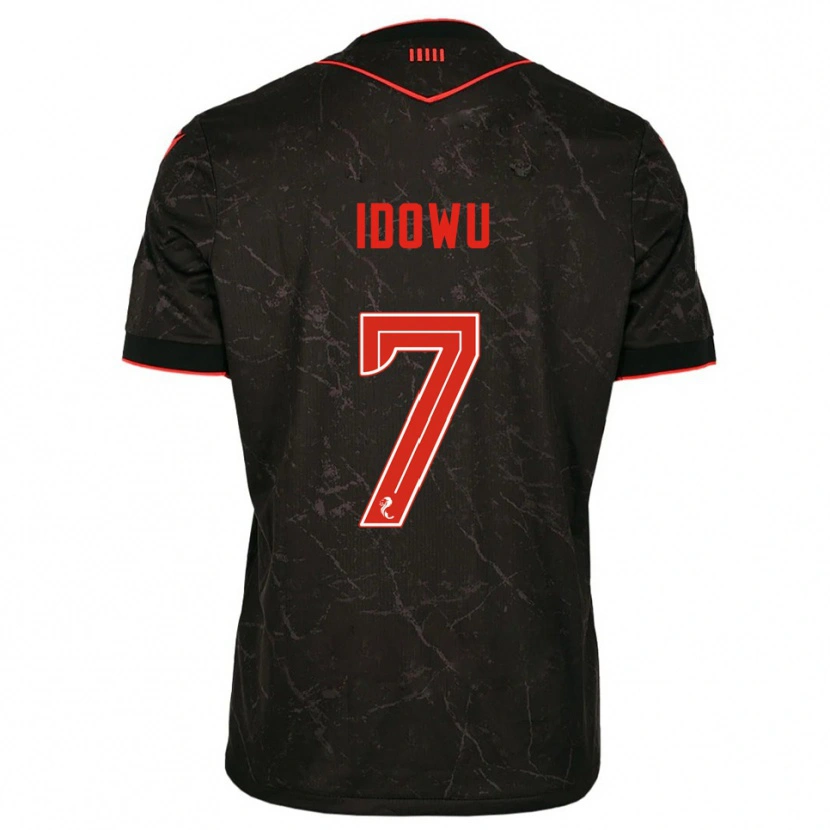 Danxen Men Roland Idowu #7 Black Red Away Jersey 2025/26 T-Shirt