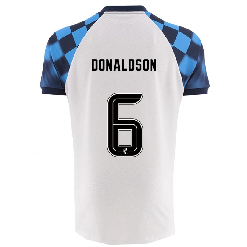 Danxen Men Coll Donaldson #6 White Sky Blue Away Jersey 2025/26 T-Shirt