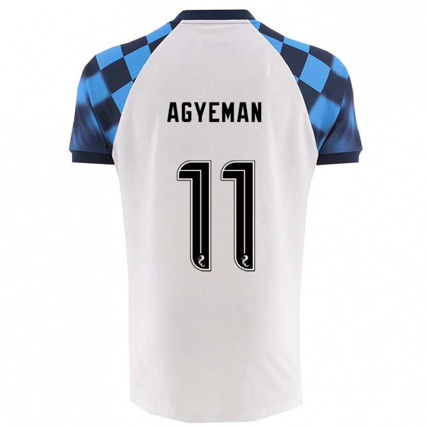 Danxen Men Alfie Agyeman #11 White Sky Blue Away Jersey 2025/26 T-Shirt
