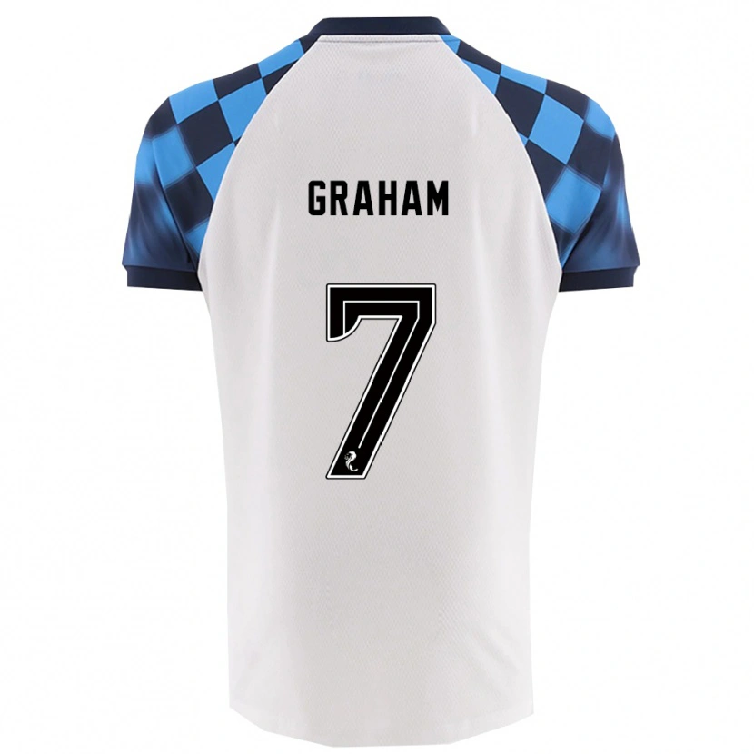 Danxen Men Brian Graham #7 White Sky Blue Away Jersey 2025/26 T-Shirt