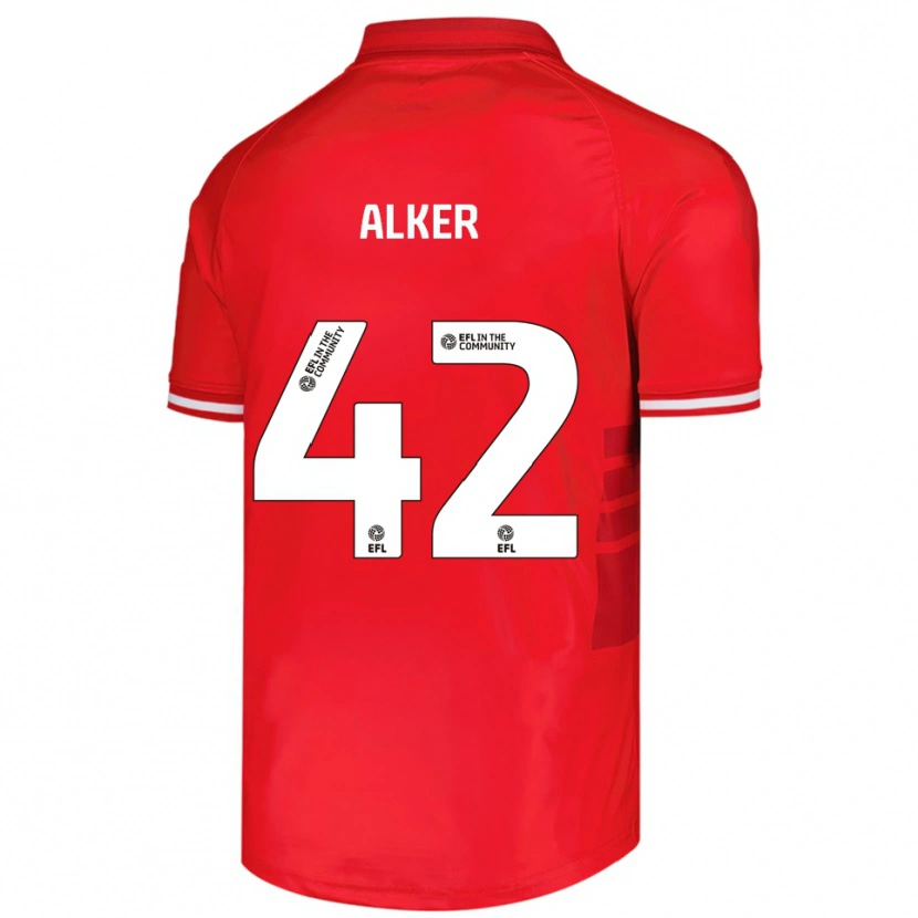 Danxen Women Luke Alker #42 Red White Home Jersey 2025/26 T-Shirt