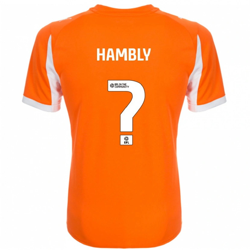 Danxen Women Lily Hambly #0 Orange White Home Jersey 2025/26 T-Shirt