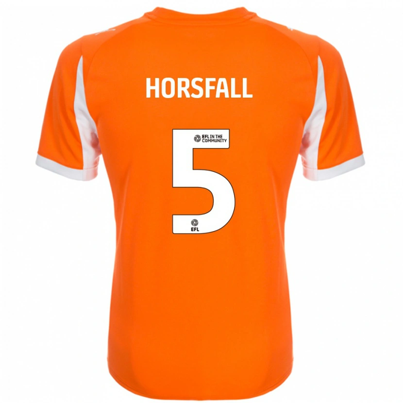 Danxen Women Fraser Horsfall #5 Orange White Home Jersey 2025/26 T-Shirt