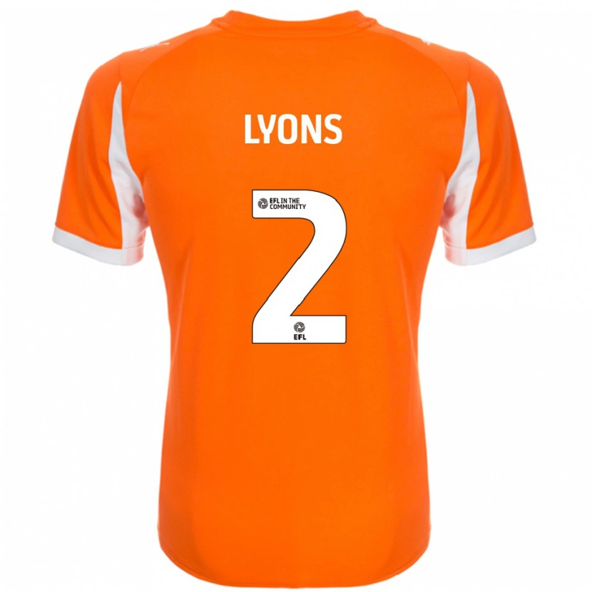 Danxen Women Andy Lyons #2 Orange White Home Jersey 2025/26 T-Shirt