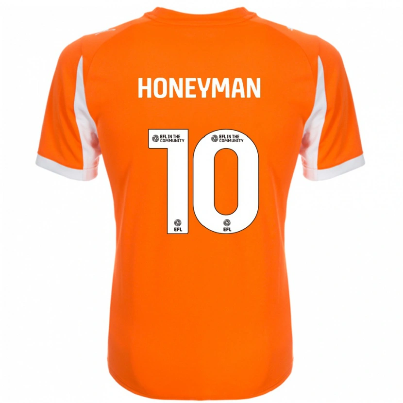 Danxen Women George Honeyman #10 Orange White Home Jersey 2025/26 T-Shirt