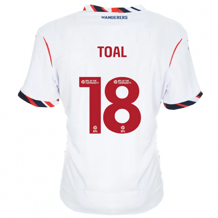 Danxen Women Eoin Toal #18 White Red Home Jersey 2025/26 T-Shirt