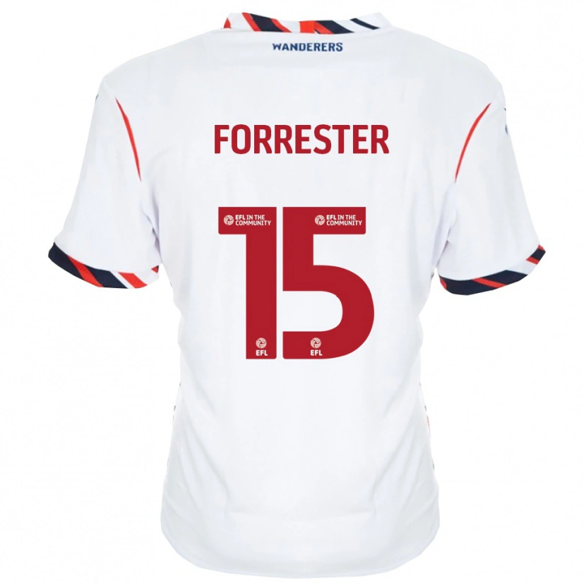 Danxen Women Will Forrester #15 White Red Home Jersey 2025/26 T-Shirt