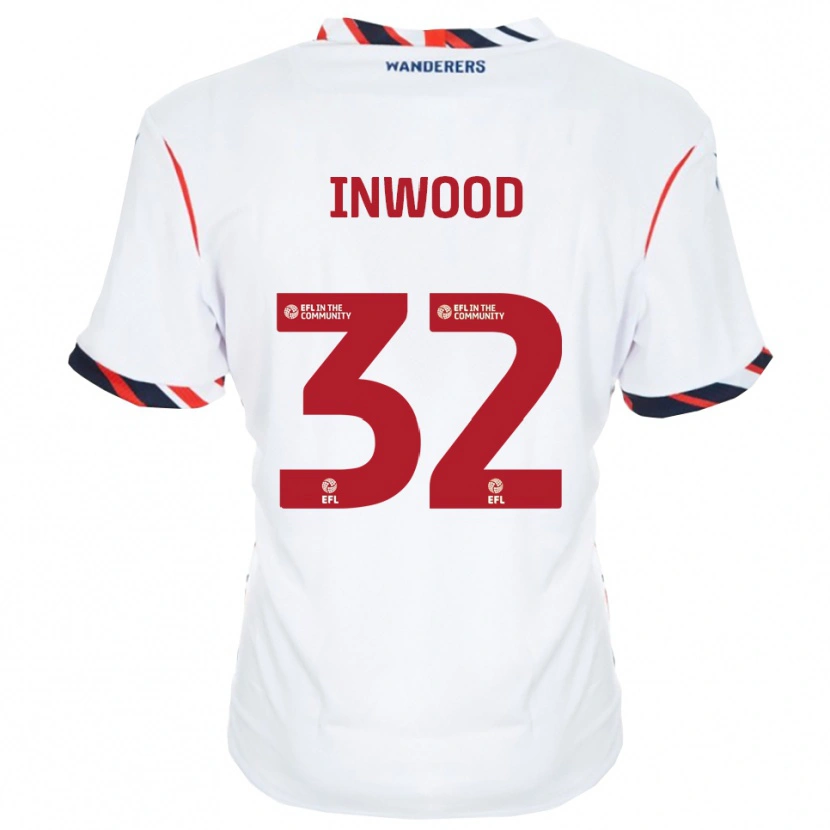 Danxen Women Sam Inwood #32 White Red Home Jersey 2025/26 T-Shirt