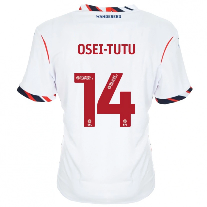 Danxen Women Jordi Osei-Tutu #14 White Red Home Jersey 2025/26 T-Shirt