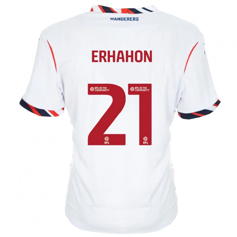 Danxen Women Ethan Erhahon #21 White Red Home Jersey 2025/26 T-Shirt