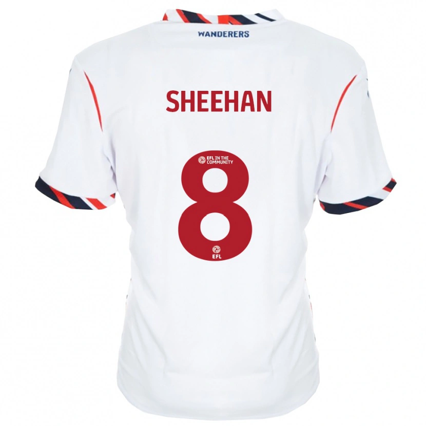 Danxen Women Josh Sheehan #8 White Red Home Jersey 2025/26 T-Shirt