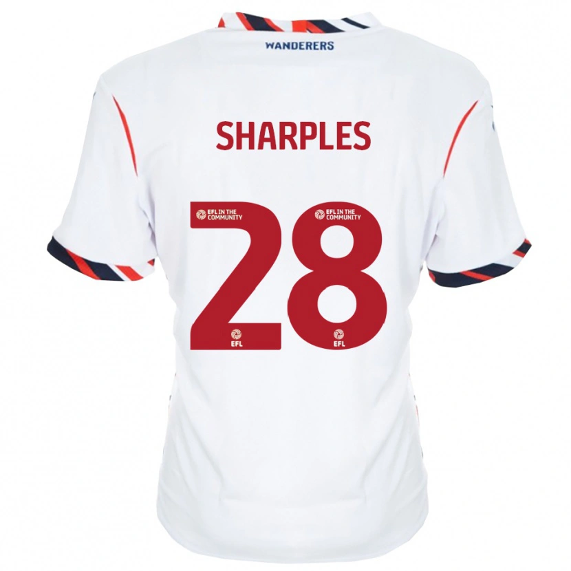 Danxen Women Sonny Sharples-Ahmed #28 White Red Home Jersey 2025/26 T-Shirt