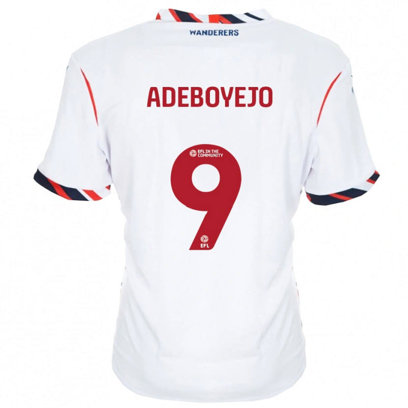 Danxen Women Victor Adeboyejo #9 White Red Home Jersey 2025/26 T-Shirt