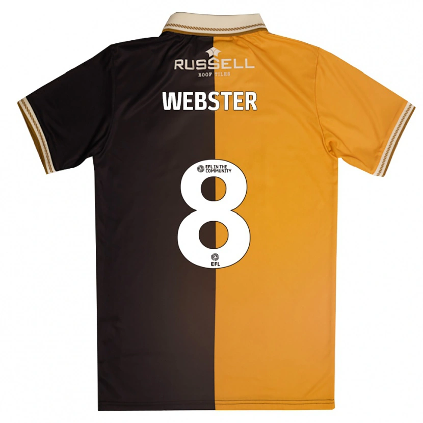 Danxen Women Charlie Webster #8 Yellow Black Home Jersey 2025/26 T-Shirt