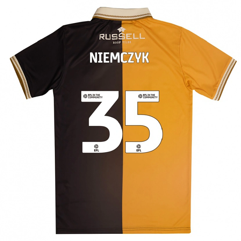 Danxen Women Jakub Niemczyk #35 Yellow Black Home Jersey 2025/26 T-Shirt