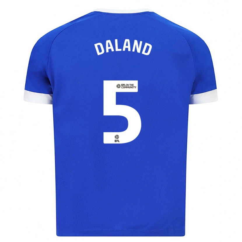 Danxen Women Jesper Daland #5 Blue White Home Jersey 2025/26 T-Shirt
