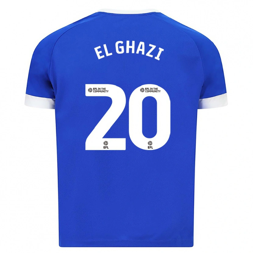 Danxen Women Anwar El Ghazi #20 Blue White Home Jersey 2025/26 T-Shirt