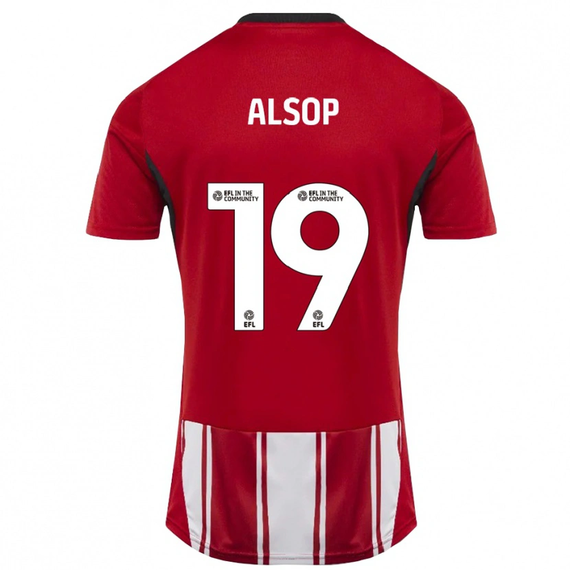 Danxen Women Tobias Alsop #19 Red White Black Home Jersey 2025/26 T-Shirt