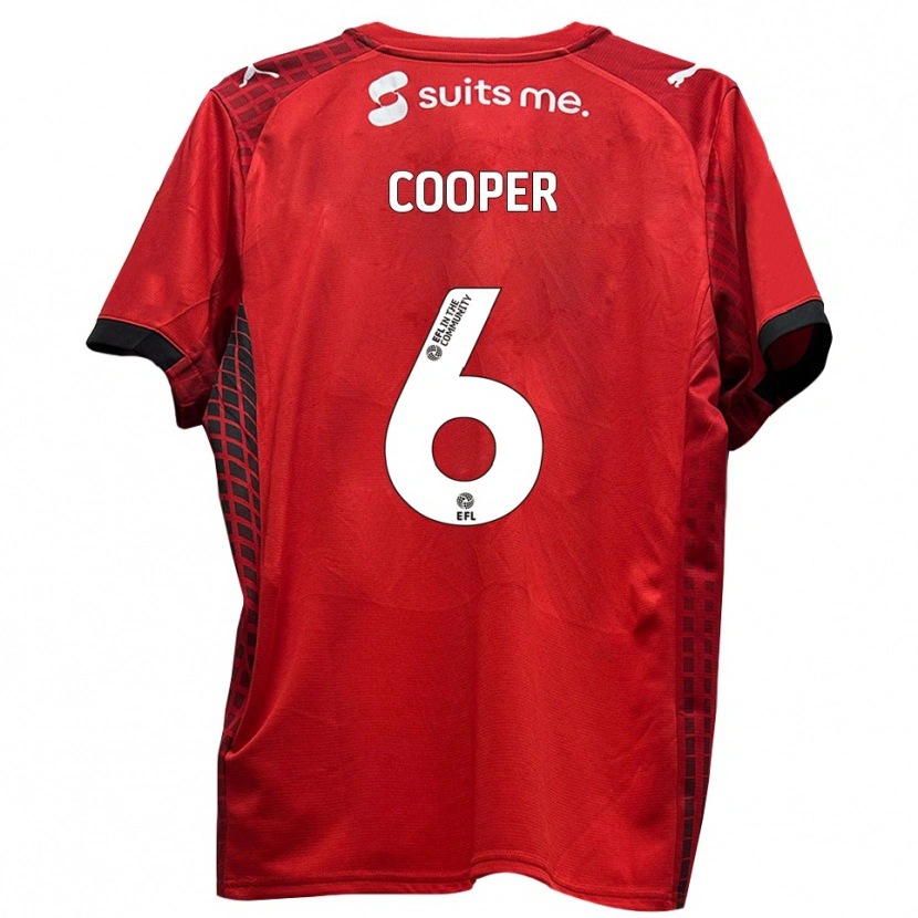 Danxen Women Brandon Cooper #6 Red Black Home Jersey 2025/26 T-Shirt