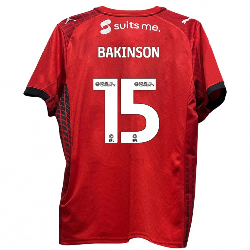 Danxen Women Tyreeq Bakinson #15 Red Black Home Jersey 2025/26 T-Shirt