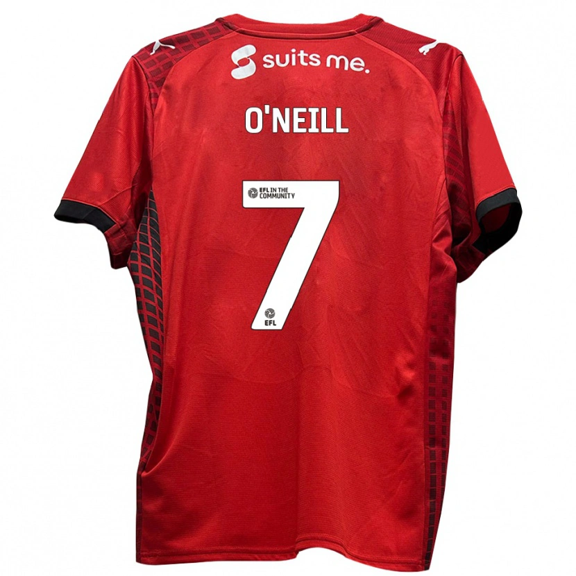 Danxen Women Ollie O'neill #7 Red Black Home Jersey 2025/26 T-Shirt