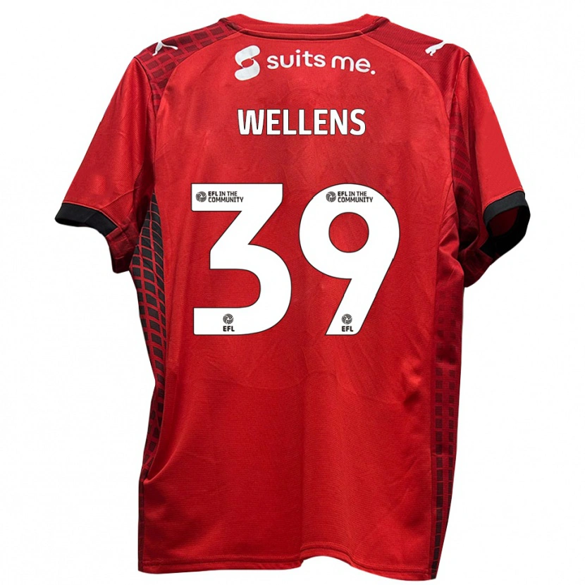 Danxen Women Alfie Wellens #39 Red Black Home Jersey 2025/26 T-Shirt