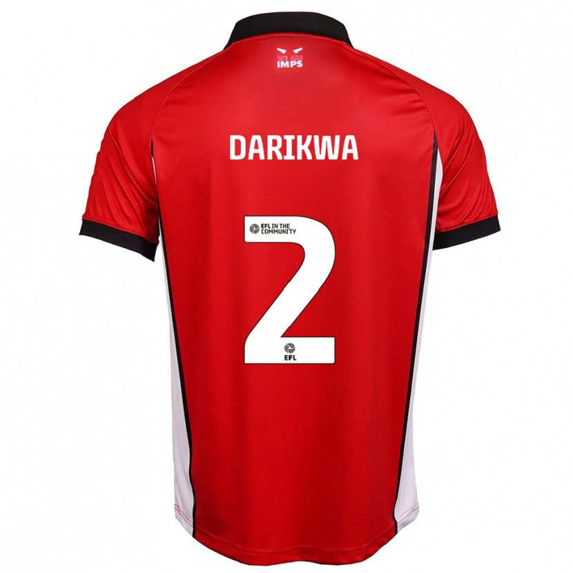Danxen Women Tendayi Darikwa #2 Red White Home Jersey 2025/26 T-Shirt