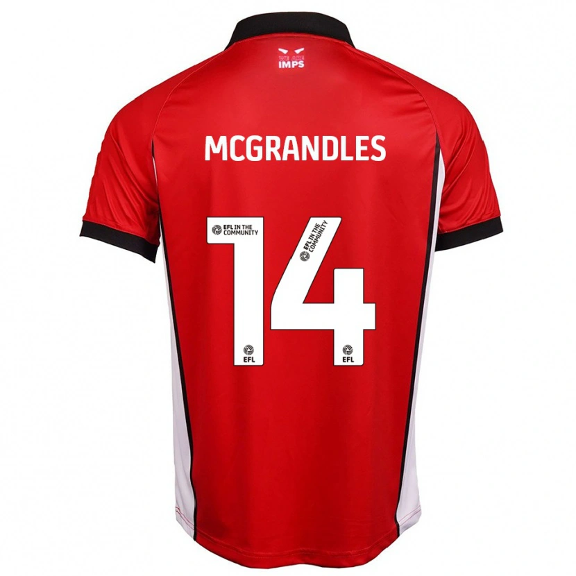 Danxen Women Conor Mcgrandles #14 Red White Home Jersey 2025/26 T-Shirt