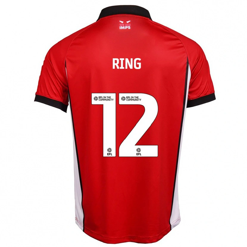 Danxen Women Erik Ring #12 Red White Home Jersey 2025/26 T-Shirt