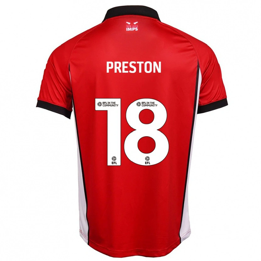 Danxen Women Rory Preston #18 Red White Home Jersey 2025/26 T-Shirt