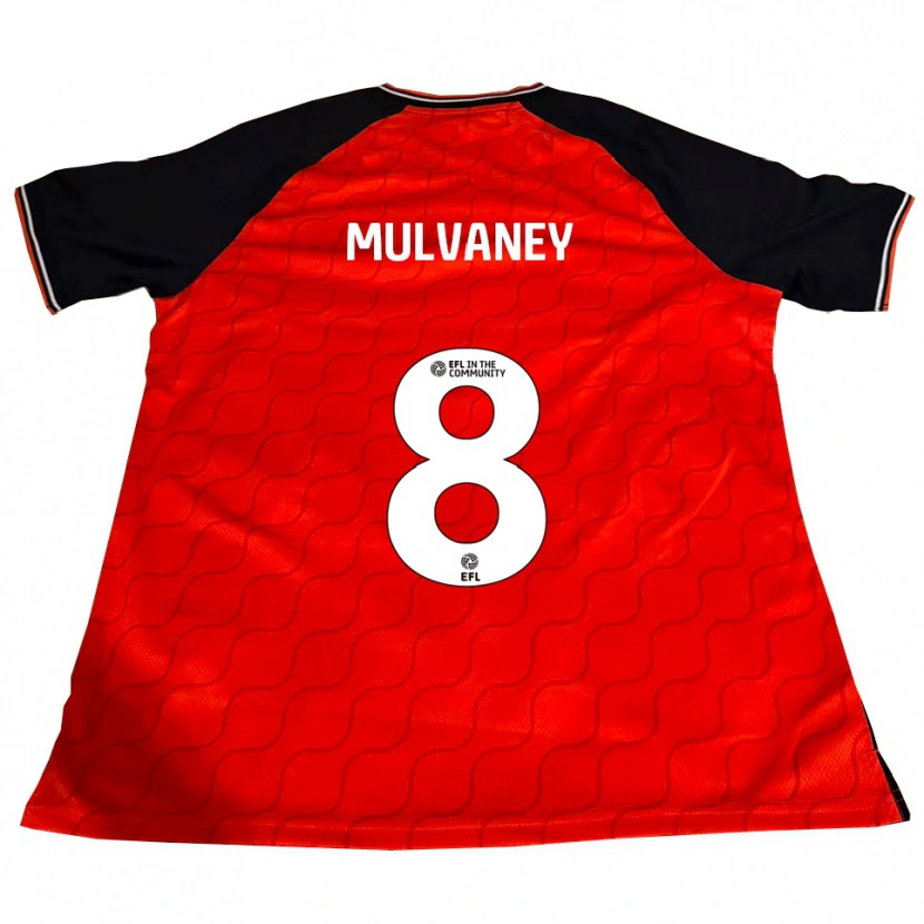 Danxen Women Elizabeth Mulvaney #8 Orange Black White Home Jersey 2025/26 T-Shirt