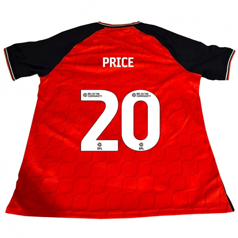 Danxen Women Erin Price #20 Orange Black White Home Jersey 2025/26 T-Shirt