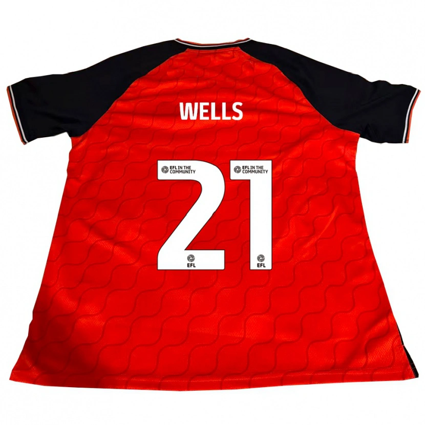 Danxen Women Nahki Wells #21 Orange Black White Home Jersey 2025/26 T-Shirt