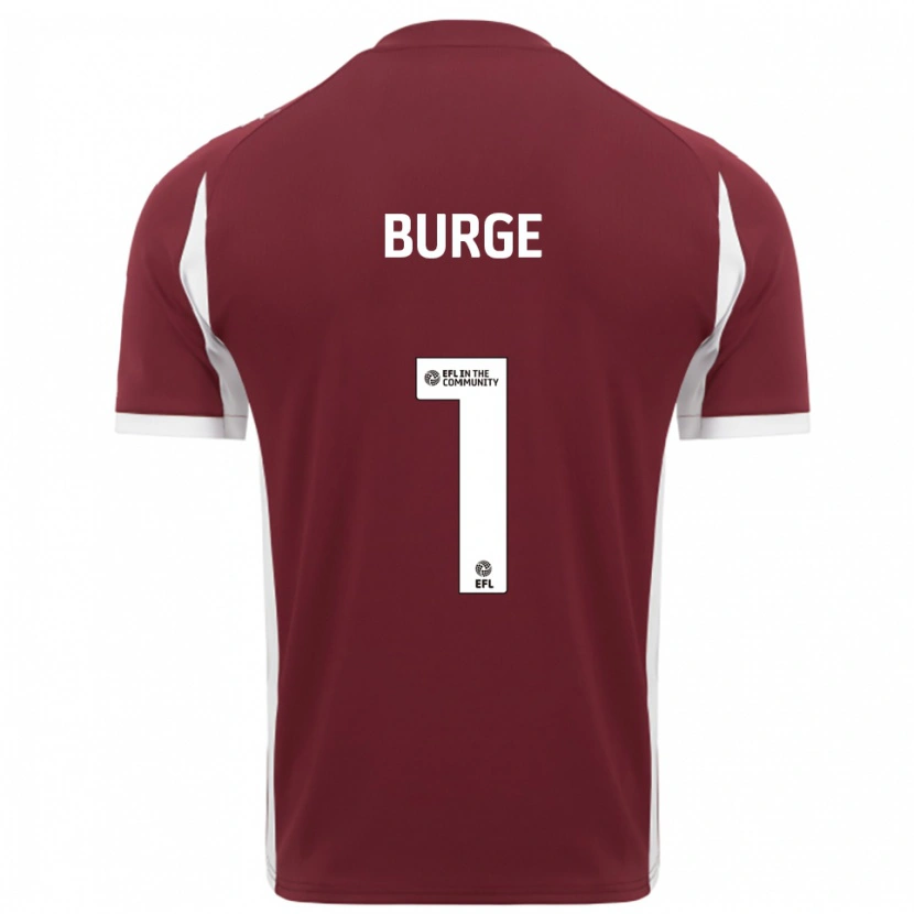 Danxen Women Lee Burge #1 Burgundy White Home Jersey 2025/26 T-Shirt